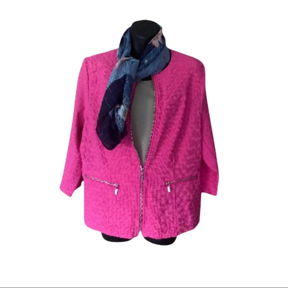 TAN JAY PETITE JACKET SIZE 10P - BLAZER - PINK - BRAND NEW - TEXTURED MATERIAL - Picture 5 of 11